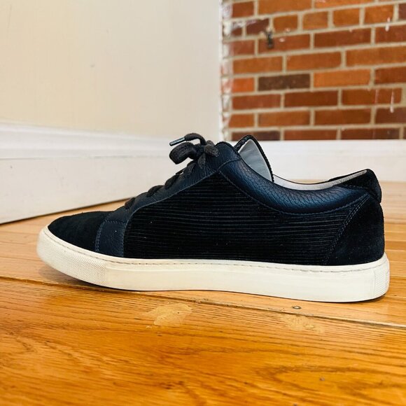 Brunello Cucinelli Leather Suede Corduroy Sneaker EUC Size 42.5 US 9.5 - Picture 7 of 16